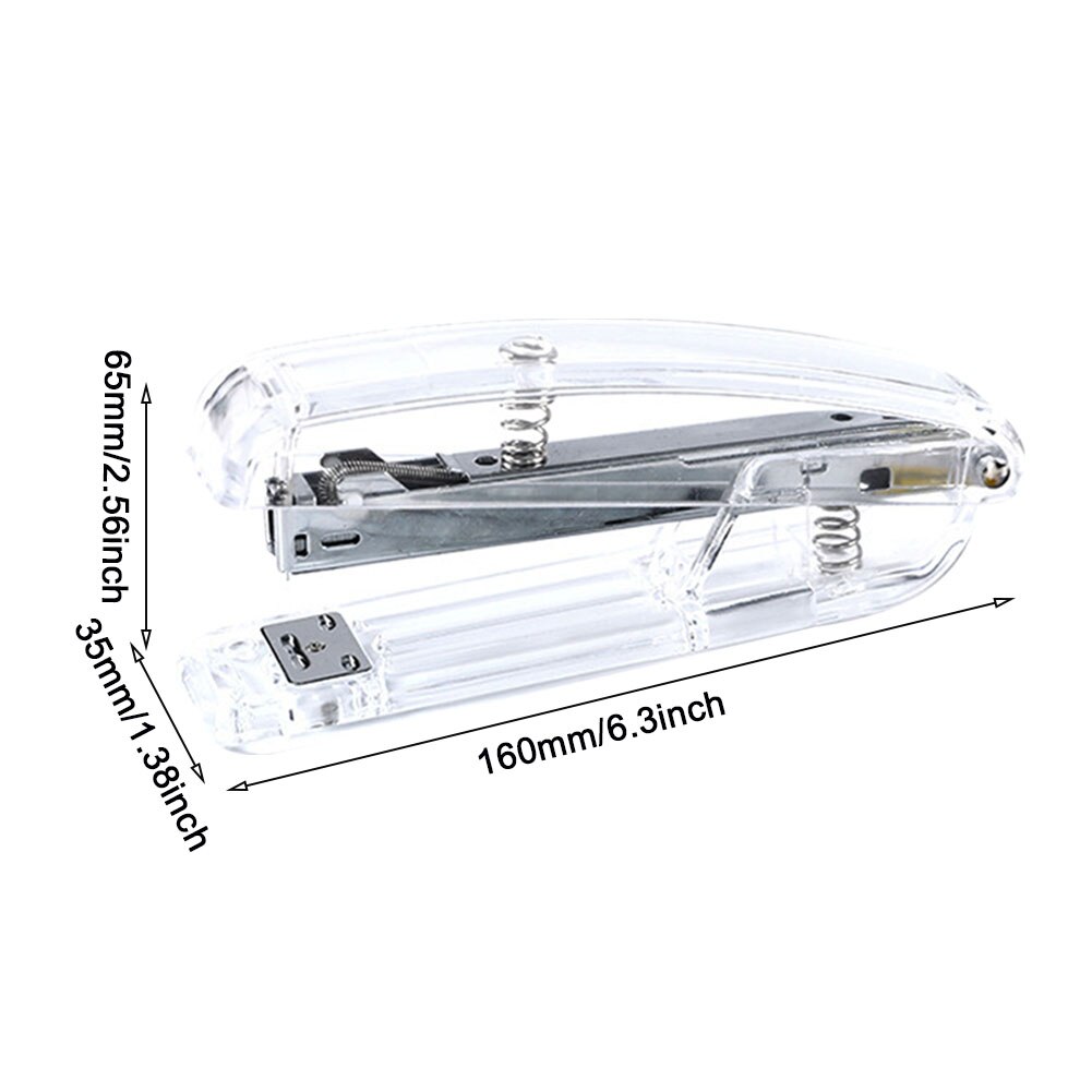 Student Manual Stapler Home Office Book Sewer Easy Operate Portable School Tacking Bookbinding Machine Transparent Paper Binding