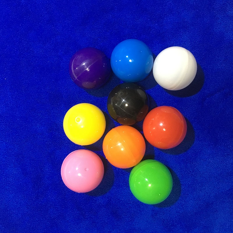 40mm Solid Colored Plastic Capsules For Vending Empty Plastic Toys Ball For Lottery Draw 50pcs/Lot Wedding Suprise Ball