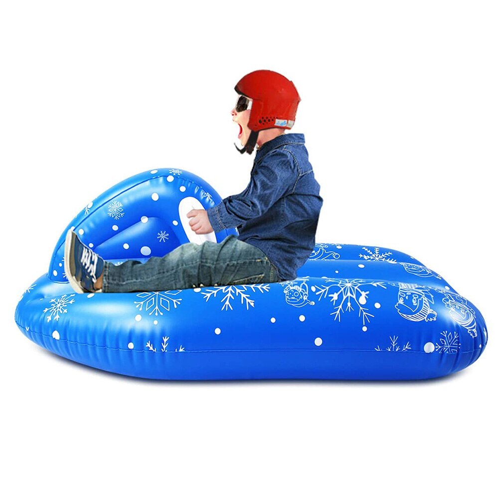 Pvc inflável resistente ao frio portátil tubo de neve snowboard inverno engrossado anti risco esportes engraçado esqui ao ar livre com alça