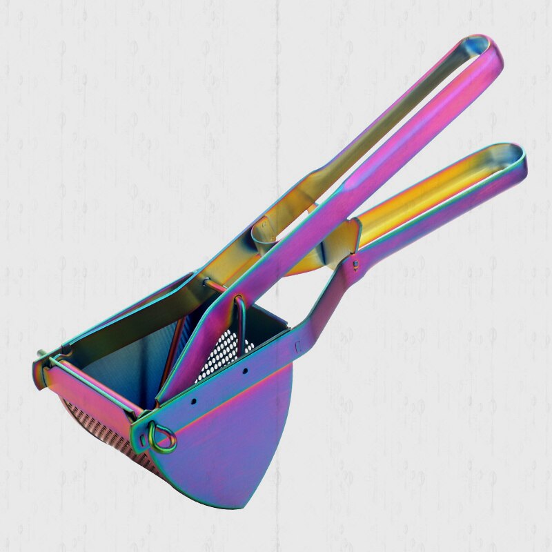 Stainless Steel Kitchen Tools Potato Masher Ricer Maker Tool Orange Lemon Juicer Hand Press Manual Fruit Pomegranate Squeezer: rainbow B