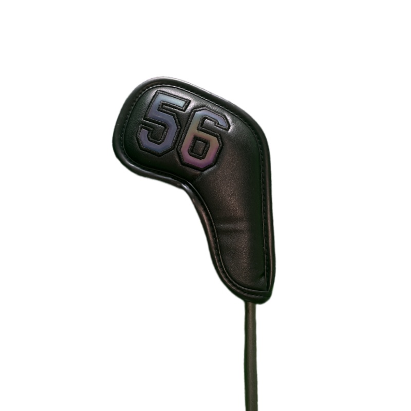 Golf Wedge Head Covers Magneet Close Cover Wiggen Headcovers Nummers 48 50 52 54 56 58 60 Graden Wit/zwart Golf Iron Cover: plum