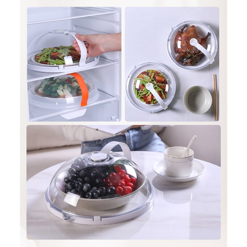 Microwave Plate Cover,Transparent Anti-Splatter Guard Plastic Lid