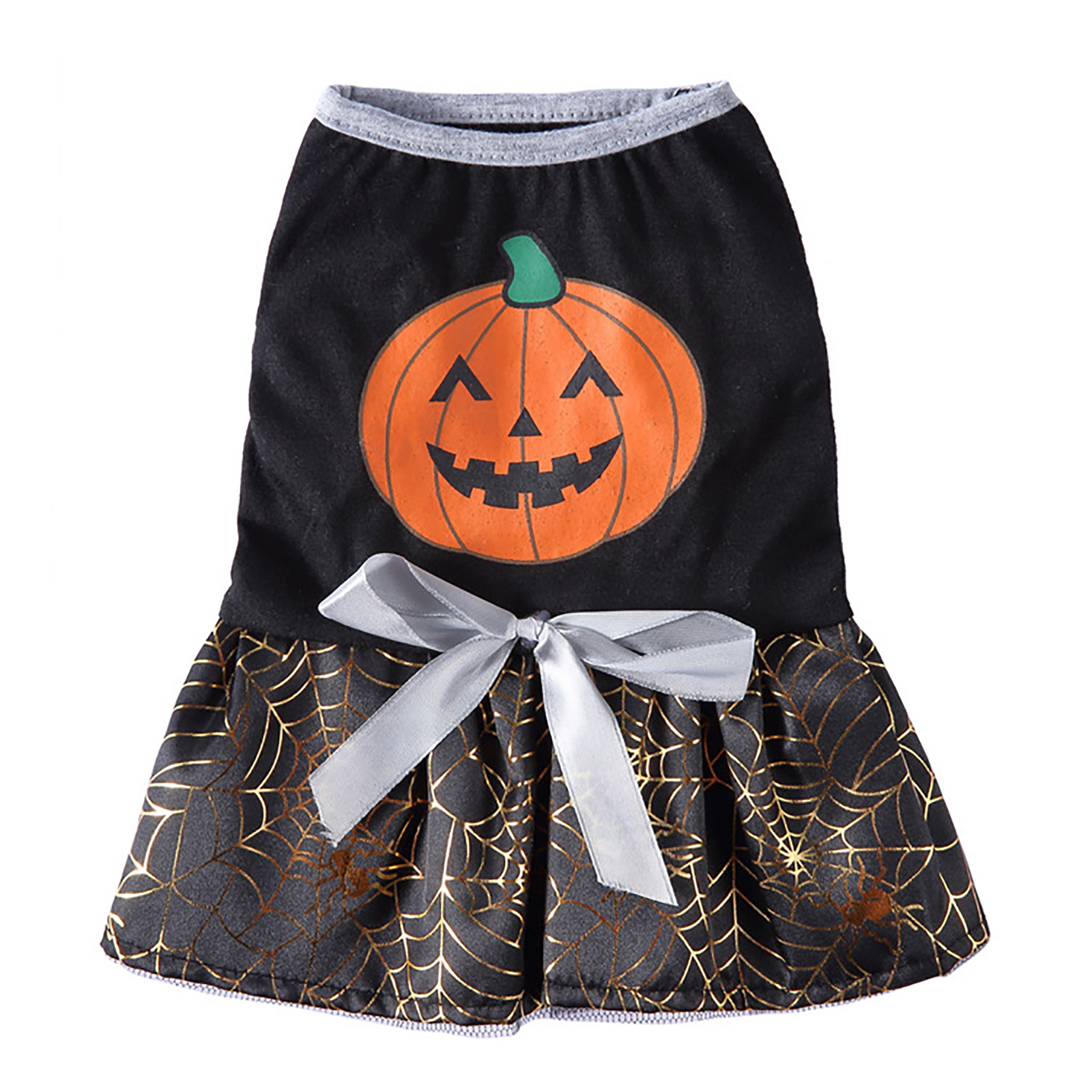 Ropa con falda de calabaza para perro, abrigo para mascota, chaqueta para Bulldog Francés, Chihuahua, disfraz de Halloween, suministros para mascotas: M / Black