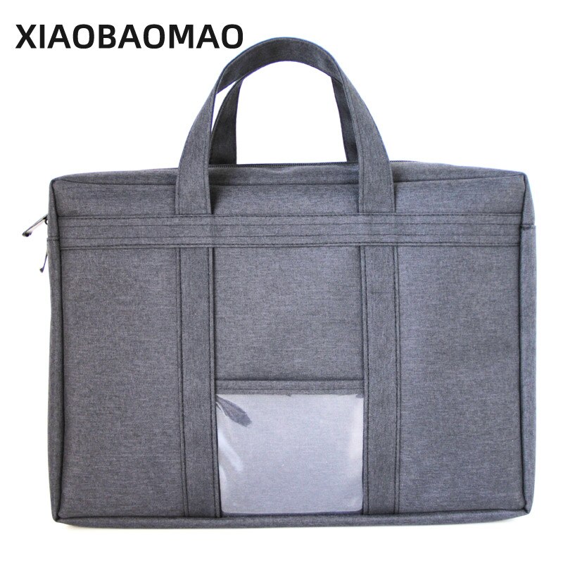 Double zipper Can be locked B4 large capacity file organizer computer file folder A4 document bag waterproof