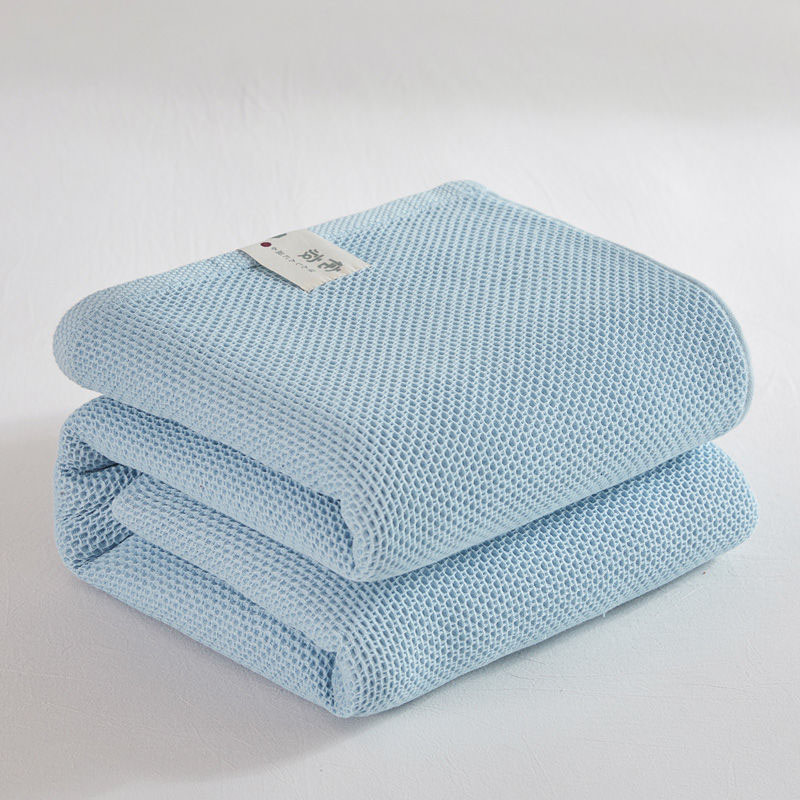 Couverture en coton à carreaux pour lit simple, couvre-lit gaufré, reine, roi, couvertures de canapé, drap de couverture de canapé, couette d'été: 100x150cm / Rouge