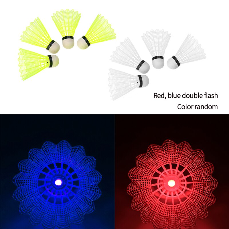 Led Light Badminton Bal Outdoor Led Badminton Bal Glowing Light Up Badminton Bal: red and blue mixed