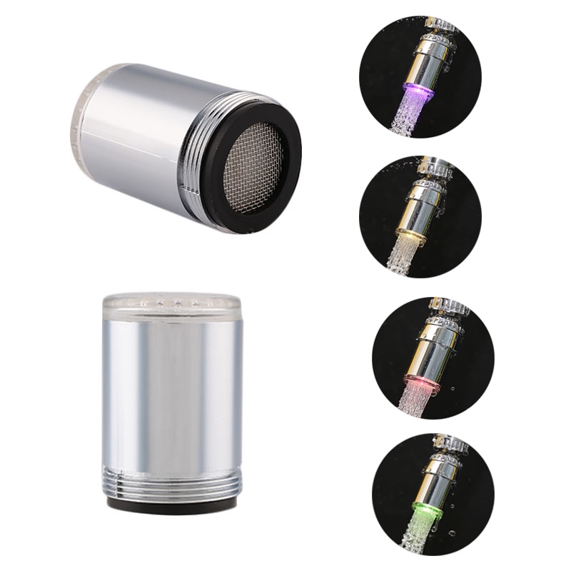 Led Faucet Light Color Change Intelligent LED Water Tap Color Water Faucets Nozzle No Need Battery