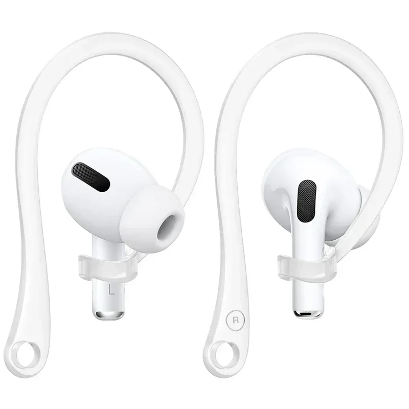 Soft Silicone Anti Lost Hook Earphones for Apple Airpods 1 2 3 Air Pods Pro Bluetooth Wireless Headphone Earbuds Ear Tips Strap: 3XS / Khaki