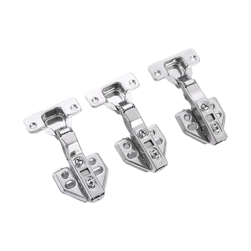 4 Stks/set Rvs Kastdeur Scharnier Garderobe Stille Hydraulische Scharnieren X4YE