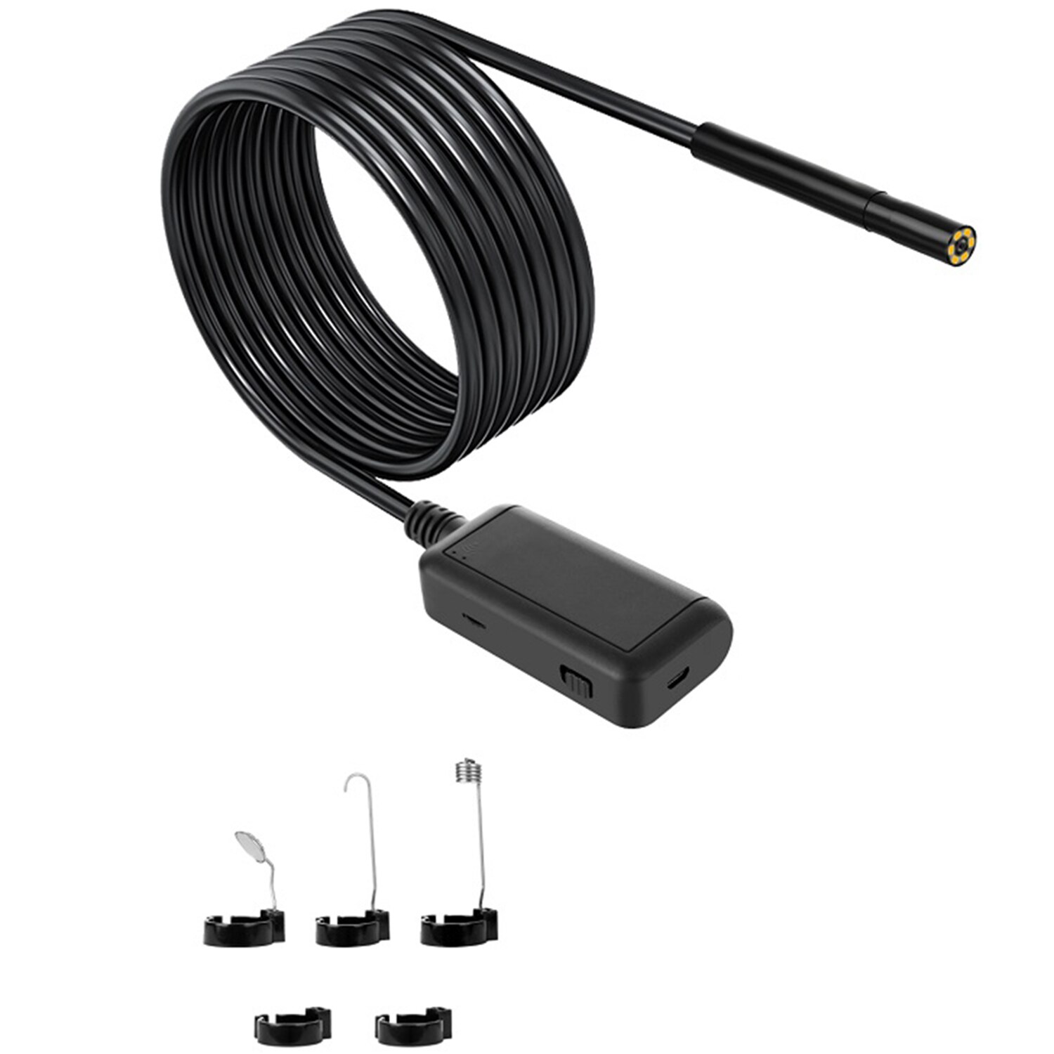 F220 5.5mm WIFI Endoscope Camera HD1920P 5.0Mp Inspection Borescope IP68 Waterproof USB Endoscopic Camera for iPhone