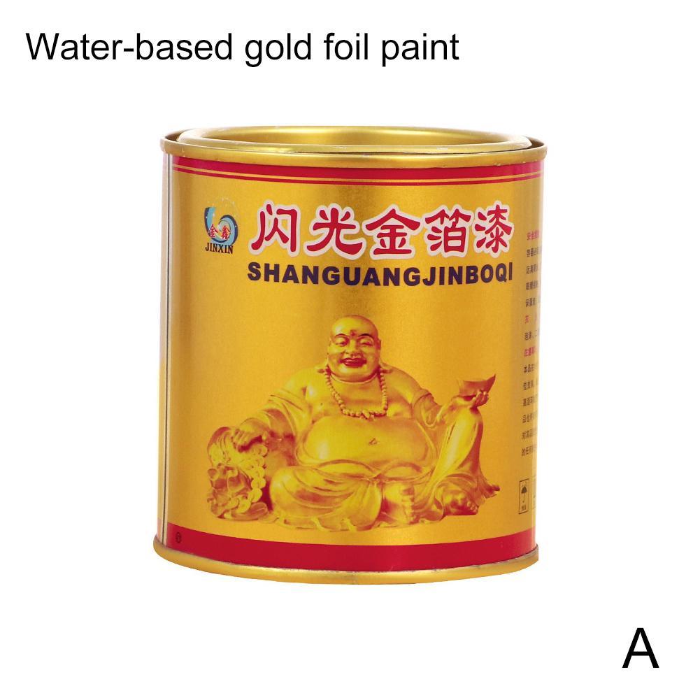 Peinture en feuille d&#39;or Super brillante 24K, bronzante, peinture à l&#39;huile, dorée métallique appliquée sur du clignotant à base d&#39;eau, peut être 100g Y1G6: A