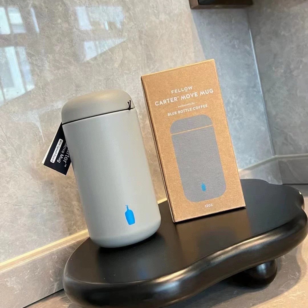 Blue Bottle Coffee Cup Thermos Cup 304 Stainless Steel Inner Pot Cup Portable Cold Insulation Simple And Convenient Cup: green