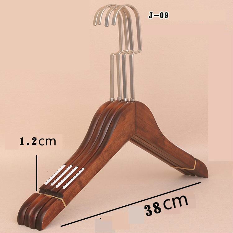 Wooden Coat Hanger Hooks Solid Wood Skid Proof Clothing Hanger For Adults And Men Store Coat Rack Hanger Rack