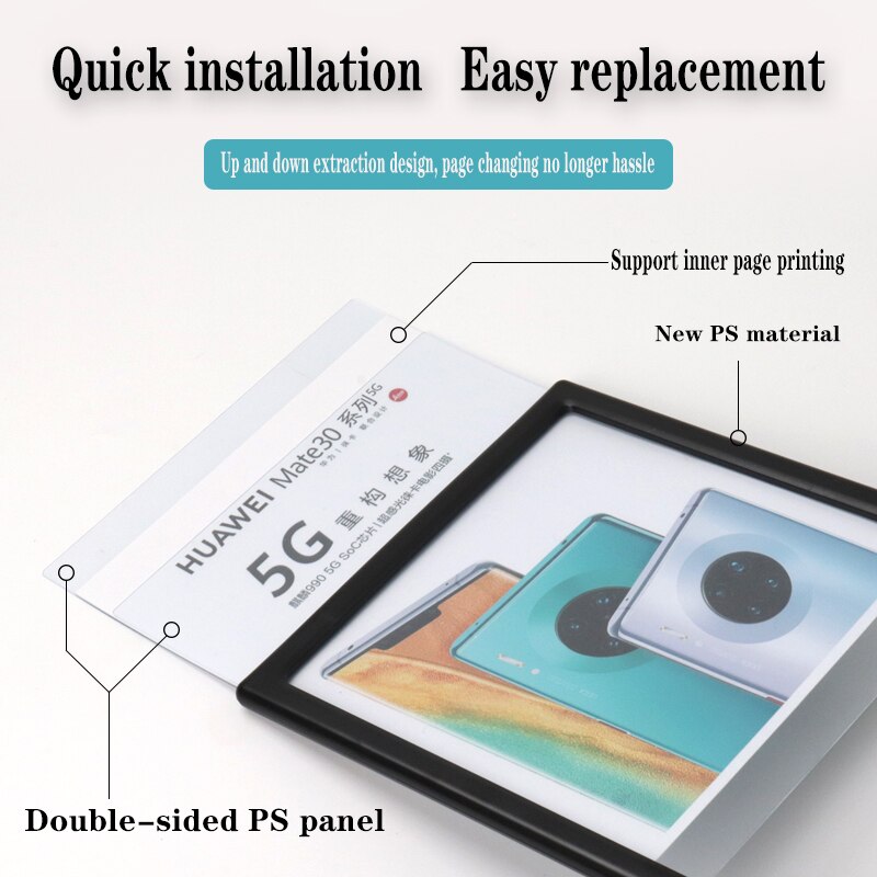 A4 Multifunctional Price Display Stand High-End Restaurant Commercial Office A5 Display Stand Vertical Catalog Table Sign