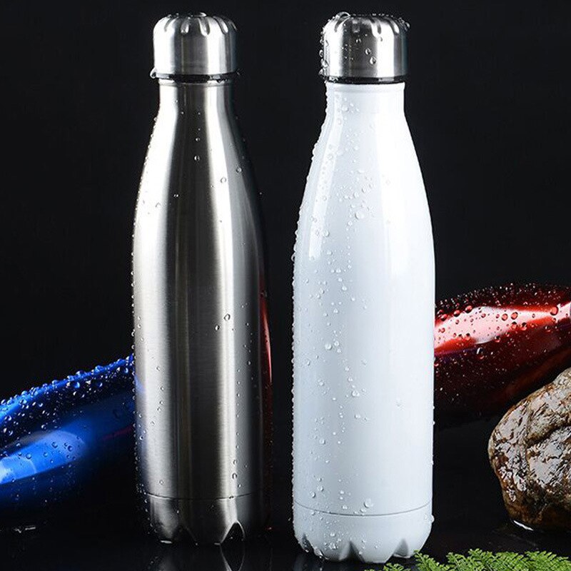 1 Pcs 500/750/1000 Ml Double-Wall Insulated BPA Free Water Bottle Stainless Steel Vacuum Thermos Tea Portable Accessory