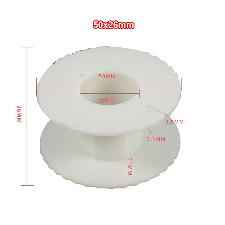 2pcs 36x19/50x26/60x32mm Round Inductor Winding Frame Amplifier Crossover Bobbin Wire Coil Thickened Inductance Skeleton #White: 50x26mm