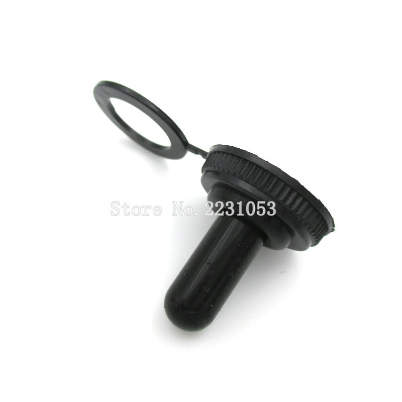 1 Set 15A 250V AC SPST 2 Terminal ON OFF Toggle Switch With Black Waterproof Cap Power Switches E-TEN1021