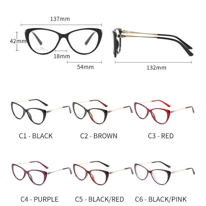 Hotochki Blue Light Blocking Women Glasses Frame UV400 Prescription Female Eyeglasses Eyewear Blue Ray Spectacles