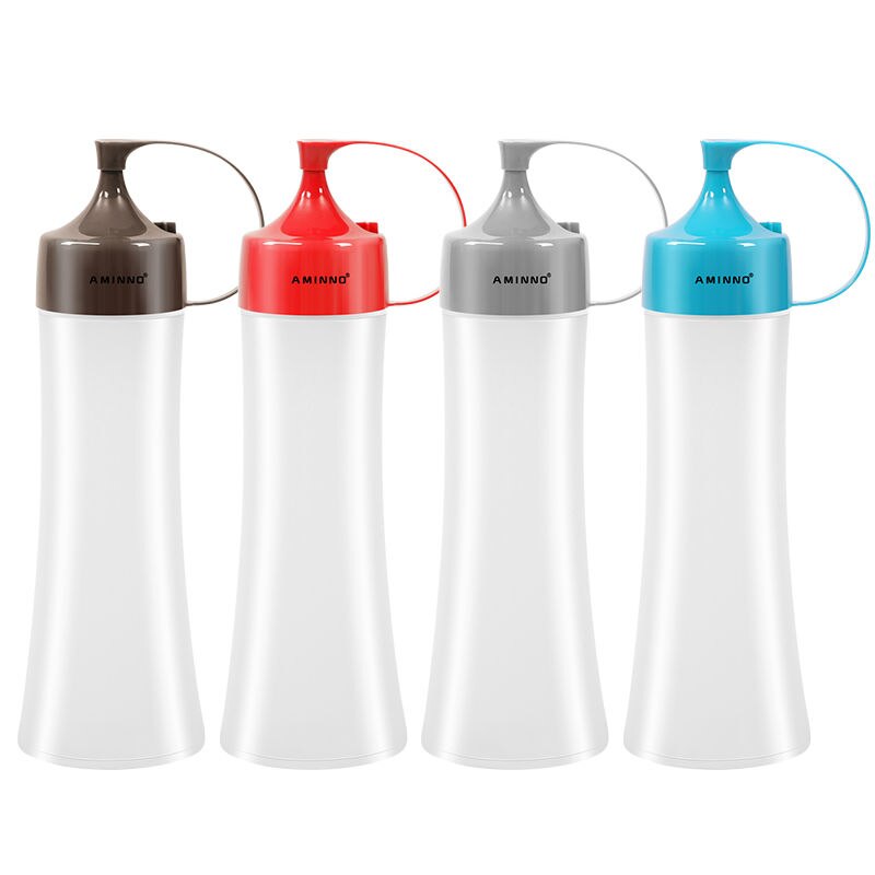400ML Squeeze Bottle Commercial Pointed-mouthed Sauce Tomato Salad Honey Container