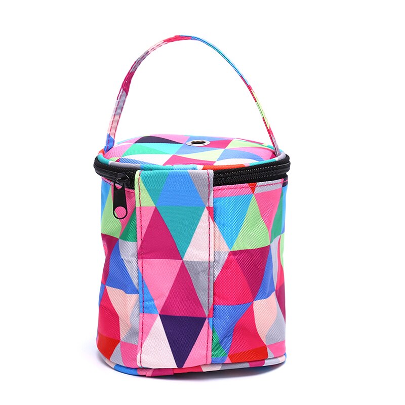 Round Knitting Bag Home Daily Storage Bag Wool Yarn Crochet Sewing Needle Handbag Weaving Tool Tote Yarn Storage
