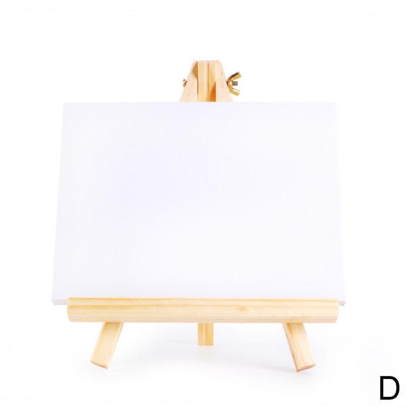 Mini juego De Caballete De madera Natural De lona para Pintura De arte, Pintura para Arte Artístico, suministro De boda, suministros De dibujo con cabina, Cra G1P1