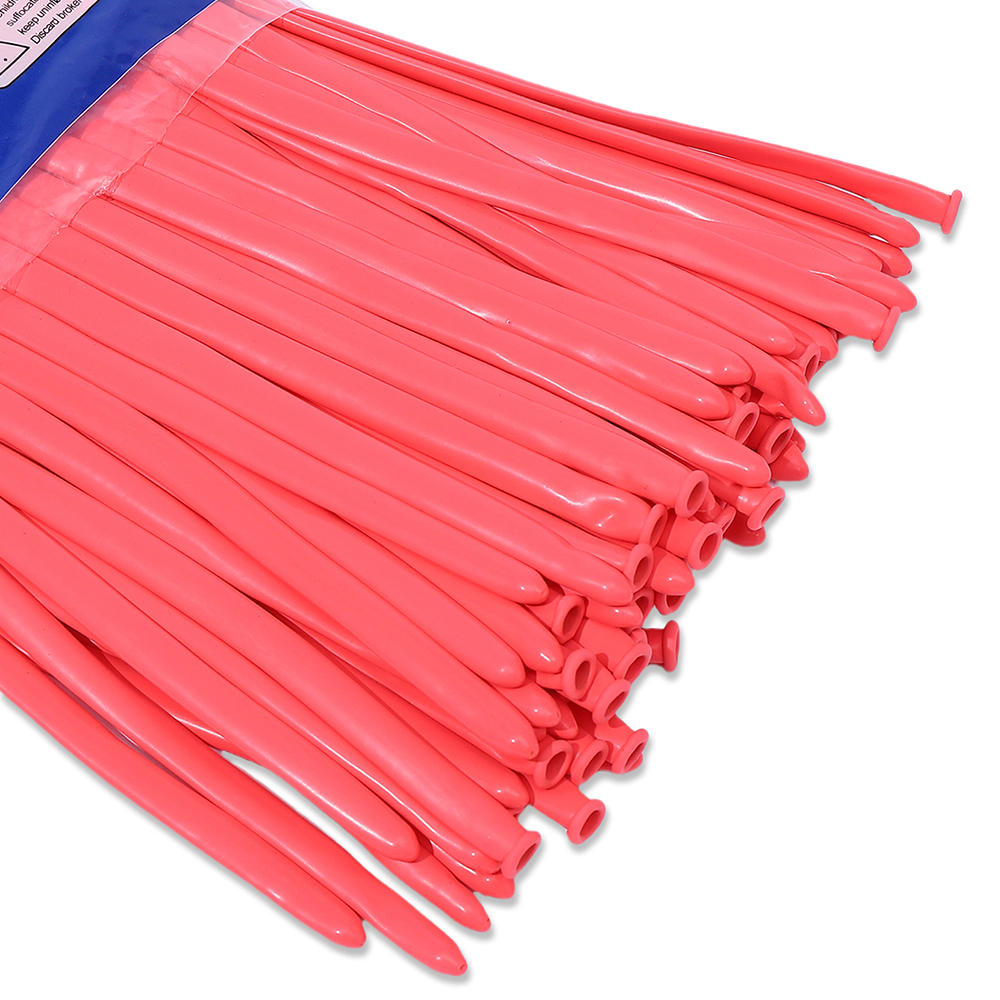 Kit de ballons magiques colorés, 100 pièces, longs ballons en Latex pour attacher des animaux, fête d'anniversaire, mariage, , jouets pour enfants,: Pièces de rouge