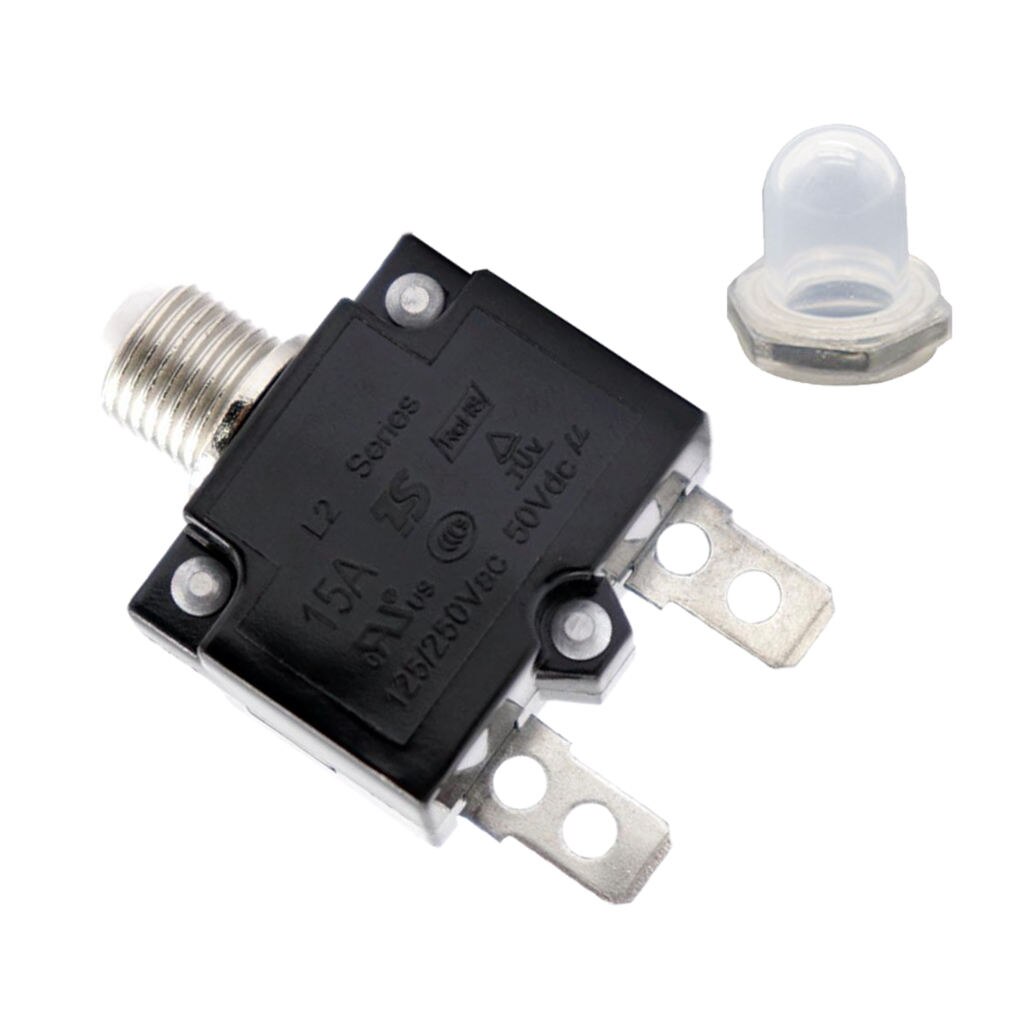 Disyuntor térmico de 15 amperios, interruptor Protector térmico para generador