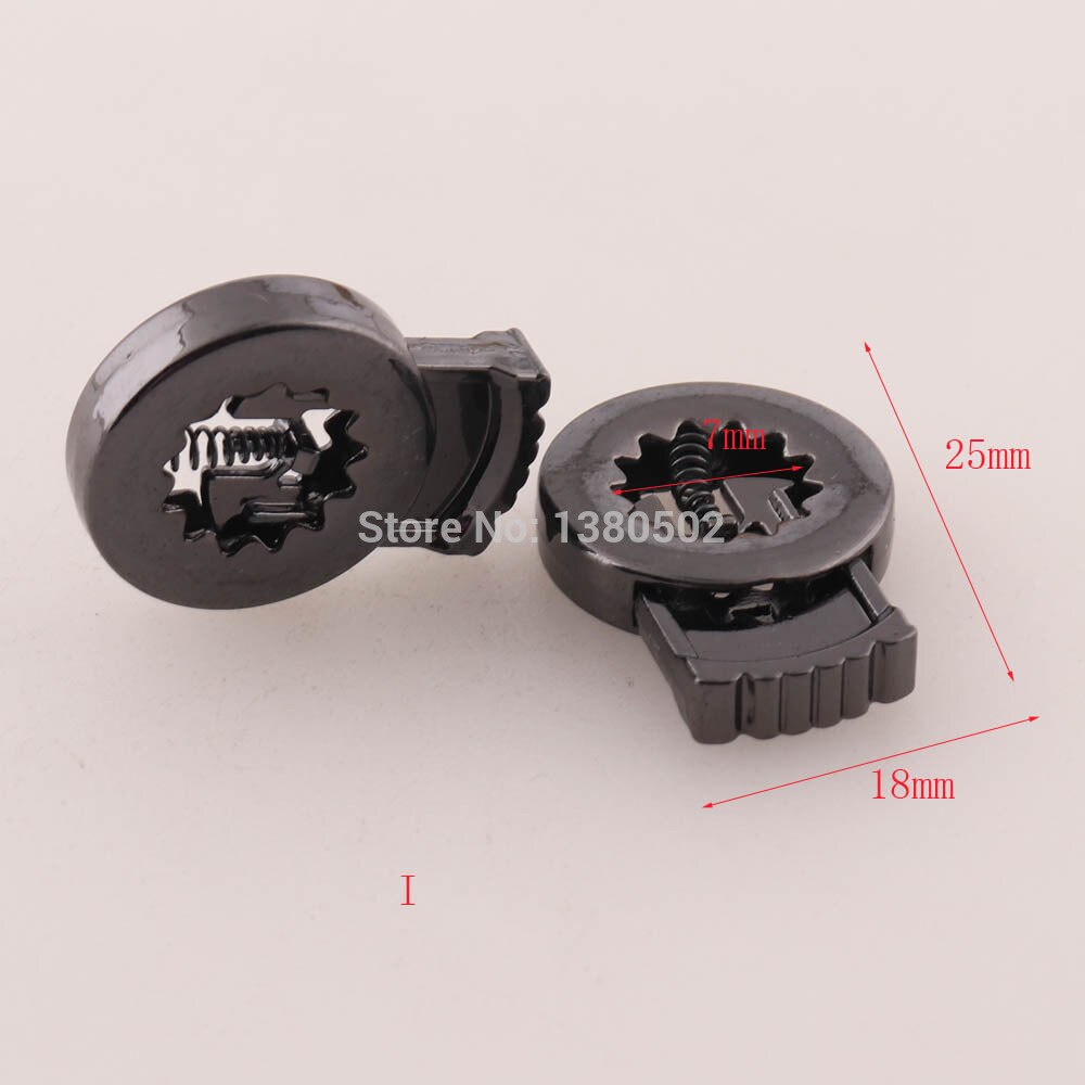 10pcs Gunmetal alloy Cord Locks Toggles Drawstrings Elastic Cord End Adjuster Stopper for Clothes Garment bag accessories: I