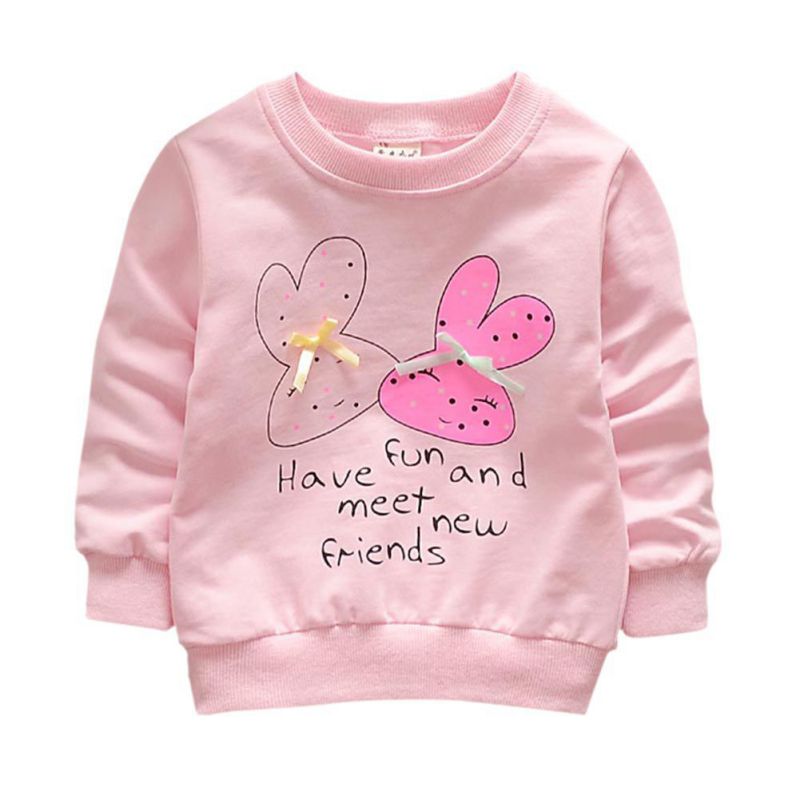 Herbst Winter Neugeborenen Casual Pullover Baby Jungen Mädchen Cartoon Pullover Kinder Langarm Weichen Baby Mädchen Kleidung: Rosa / M