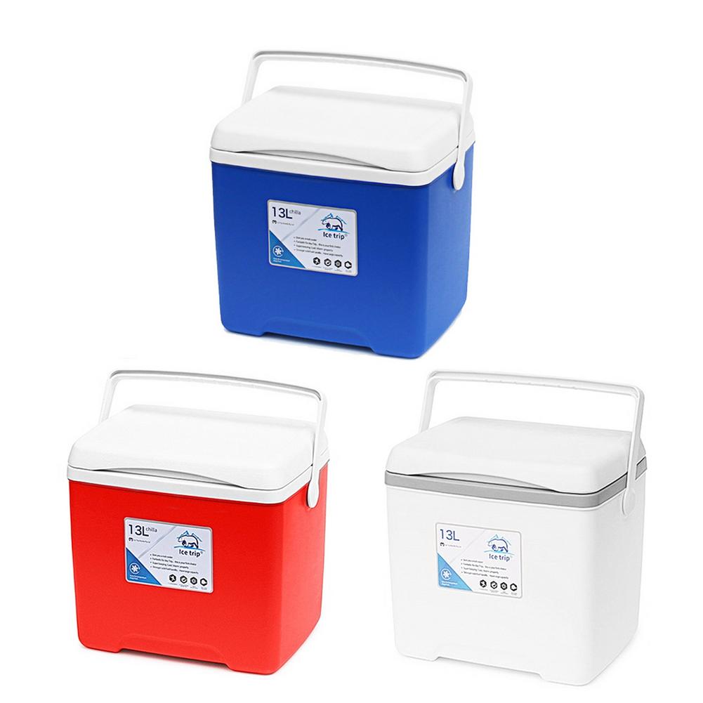 13L Cooler And Warmer Storage Box For Picnics Home Portable Refrigerator Milk Food Insulated Carrier With Handle Cooler Box