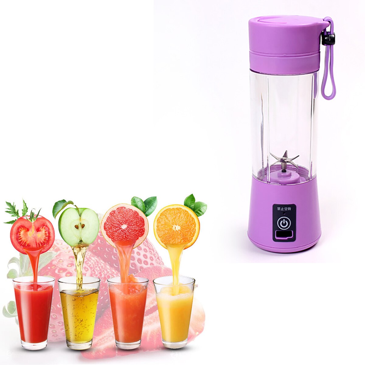 Bärbar usb uppladdningsbar press juicepress verktyg hushåll juice flaska mini resa liten frukt pressmaskin handhållen juice kopp