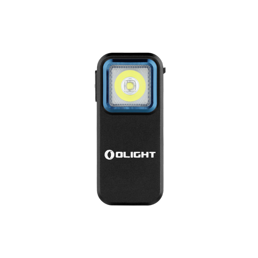 Olight oclip 300 lumen klipslykt med hvitt og rødt lys lommelykt: Blå