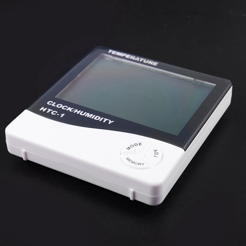 1x digital lcd medidor de temperatura e umidade relógio alarme & 2 pçs cozinha alho gengibre malha armazenamento saco pendurado baghollow respiração