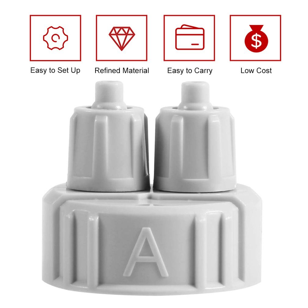 ABS Aquarium CO2 System Kit Generator Part Pro Tubes Valve Guage Bottle Cap for Fish Tank Live Planted A/ B Interface DIY