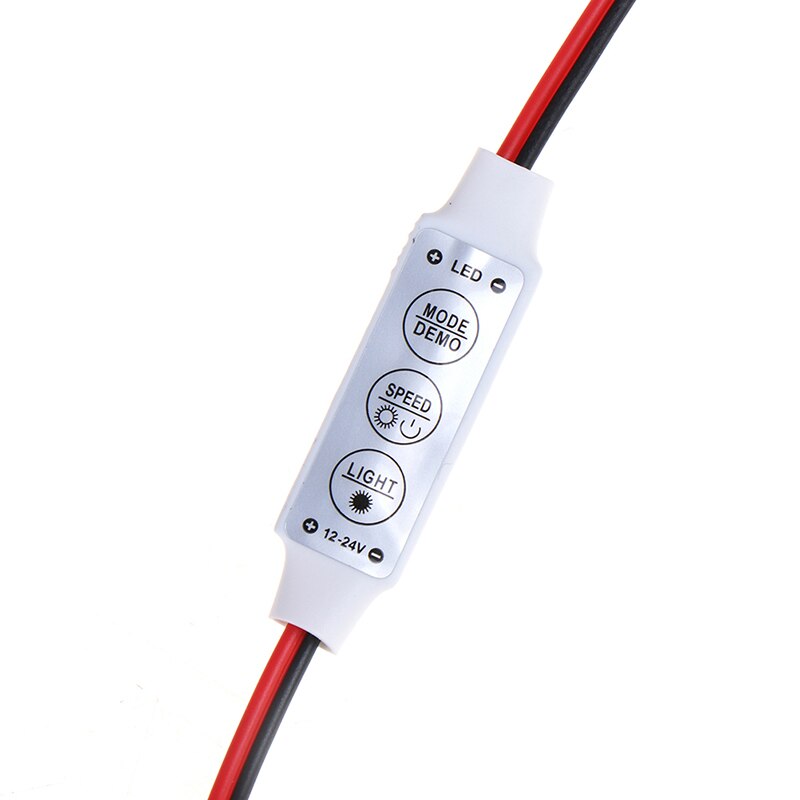 1Pcs Mini 3 Sleutels Een Kleur Led Controller Helderheid Dimmer Gebruikt In Auto Decoratie Woondecoratie Feestelijke Verlichting DC5-24V