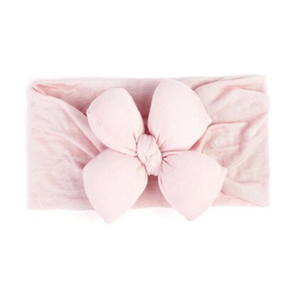 Mooie Elestic Hoofdbanden Baby Girl Hoofddeksels Haarband Voor Meisje Haarband Tulband Kids Headware Baby Haar Ornamenten Bebes Accesorios: White powder