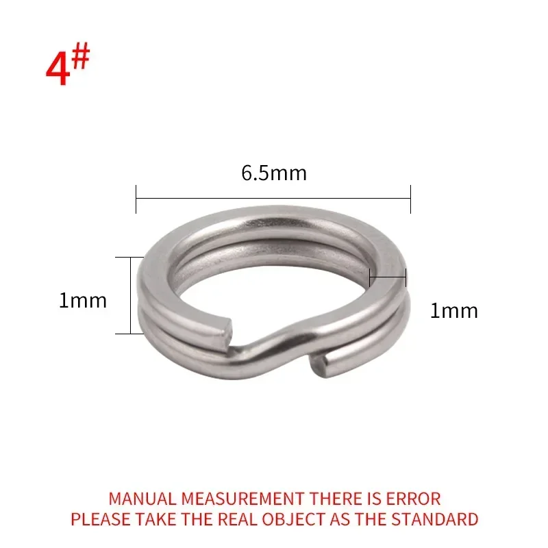 50pcs Split Ring Keyrings Strong Fishing Connectors Snap Rings Stainless Steel Key Chain Links Hooks: antique silver