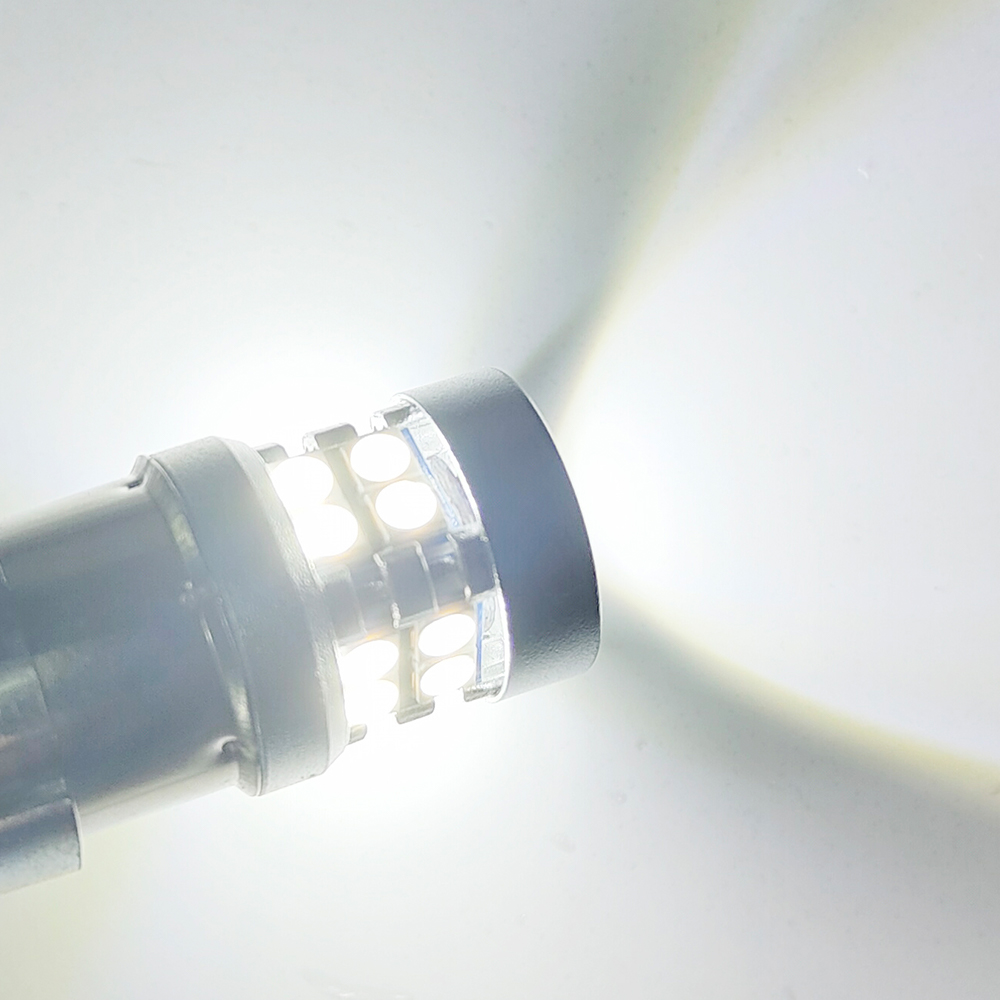 Luces LED traseras de marcha atrás para coche, intermitentes, 19smd, 12V, 1156 BA15S, BAU15S, 1157, T20, 7440, T25, 3157, 3156: Blanco / 7440 W21W WY21W T20