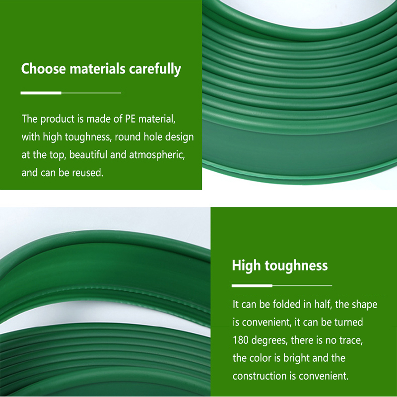 10/5M Garden edge border Outdoor Lawn Edging Flexible Gardening Isolation Path Barrier Plastic Grass Fence Protective Border