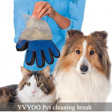 Hond Haar Borstel Kam Handschoen Voor Pet Reiniging Massage Grooming Supply Handschoen Voor Dier Vinger Reiniging Kat Haar Handschoen