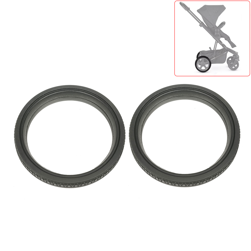 Tyre Cover For Easywalker Harvey 2/3 Buggy Front Or Rear Wheel Tire Custom Casing PU Tubeless DIY Baby Stroller Accessories: black