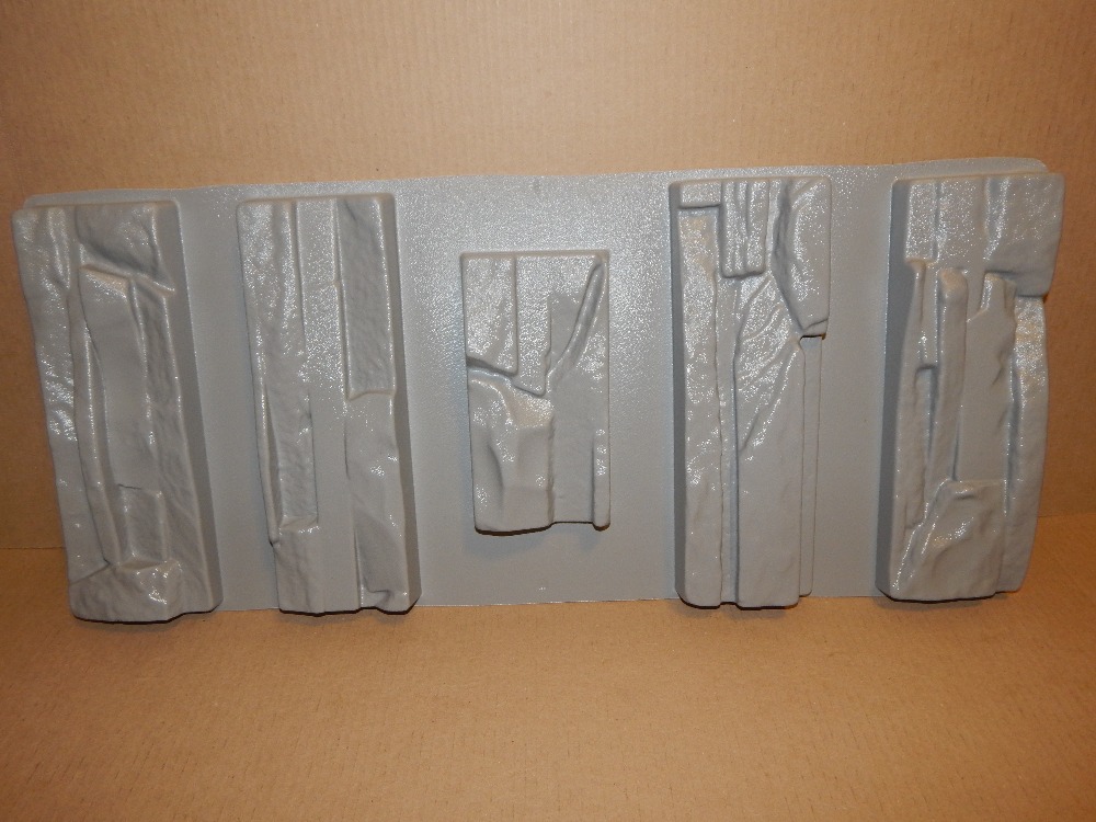 5 stücke Kunststoff Formen für Beton und Gips Zauberstab Stein Zement Fliesen "Schiefer 2" für Dekorative Zauberstab Kunststoff formen BESTE PREIS
