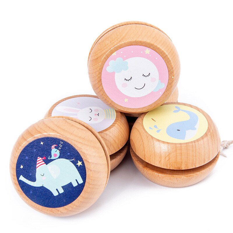 Wooden Toys Children yo-yo Toys Girls Boys Kindergarten Color Cute yo-yo for Children