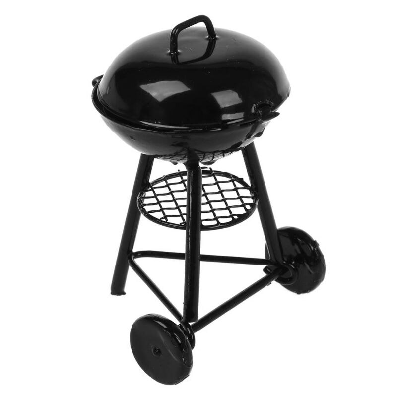 Barbecue Miniature échelle 1:12 pour maison de poupée, outil de BBQ, Mini meubles, accessoires décoratifs, Gadget