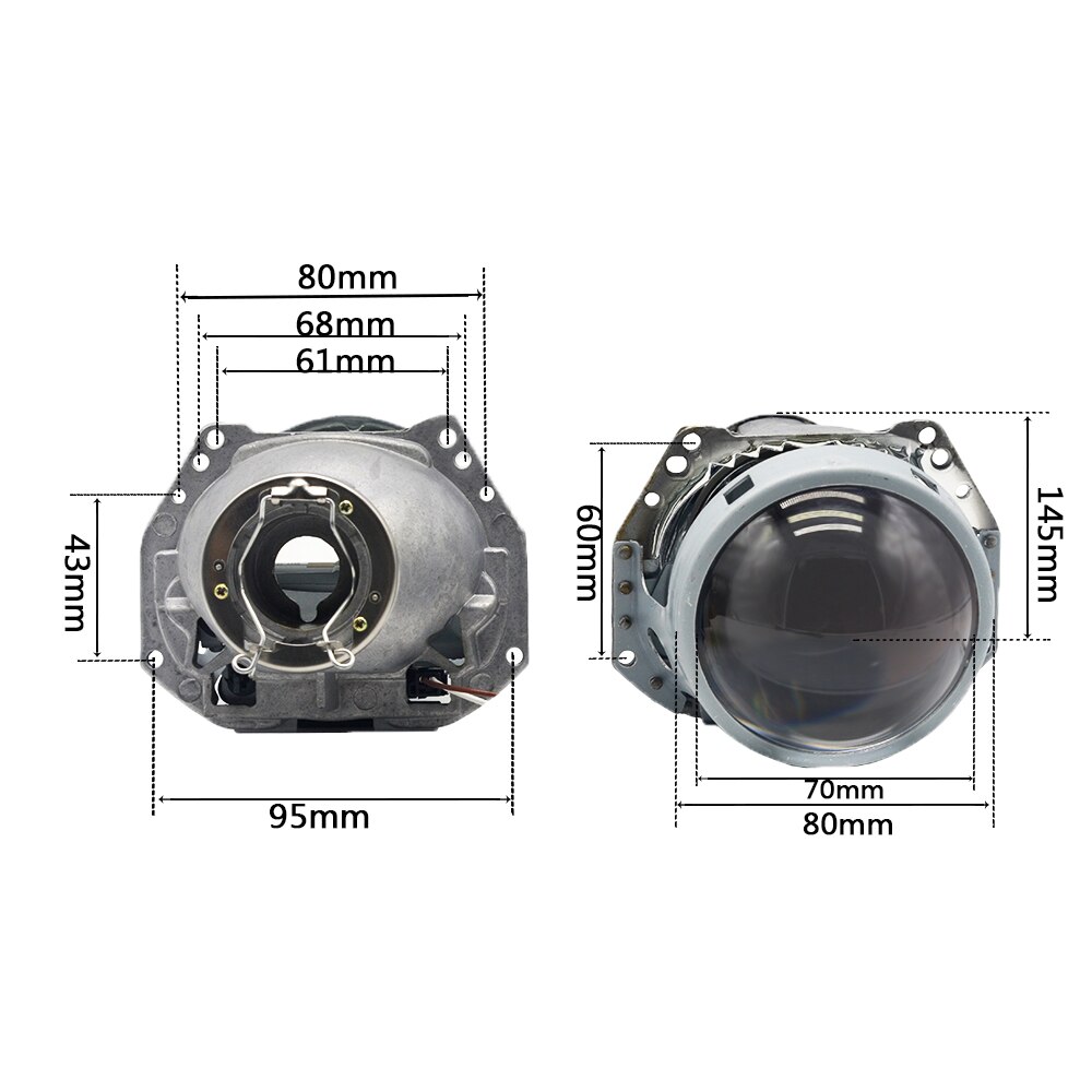 3.0 Inch HELLA G5 3R Bi Xenon Projector Lens Use H7 Halogen H7 D2S D2H Xenon Bulbs H7 LED Lamps For Headlight Replace Retrofit