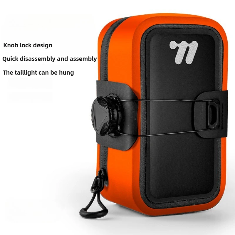 Mini Bicycle Saddle Bag Lightweight Small 0.5L Bike Bag Portable Multi Function Hand Bags Cycling Bag Bike Access: Red