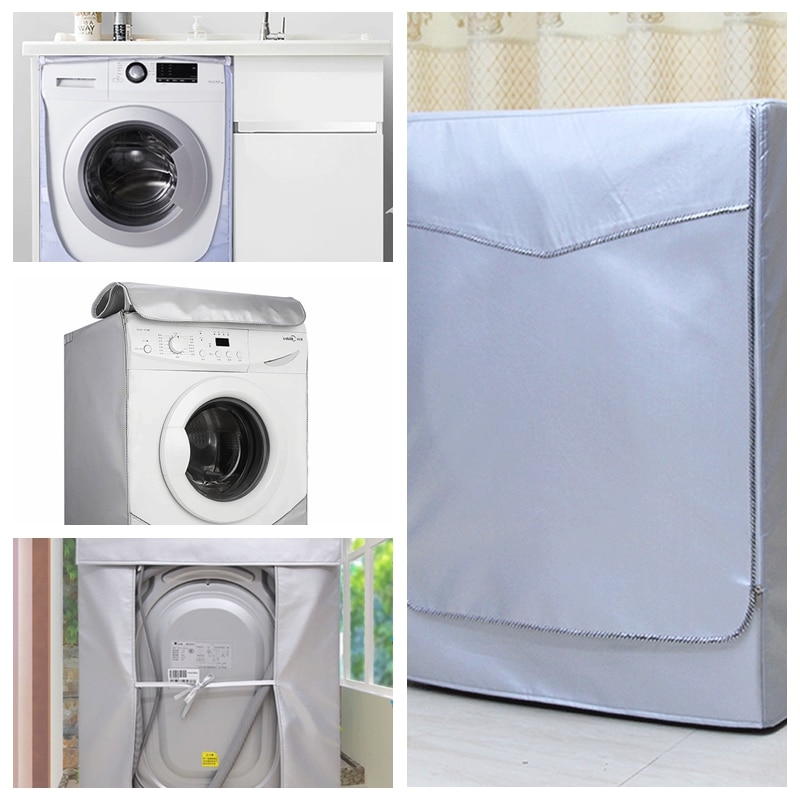 Waterdichte Wasmachine Ritssluiting Dust Guard Cover Protection Front Cover