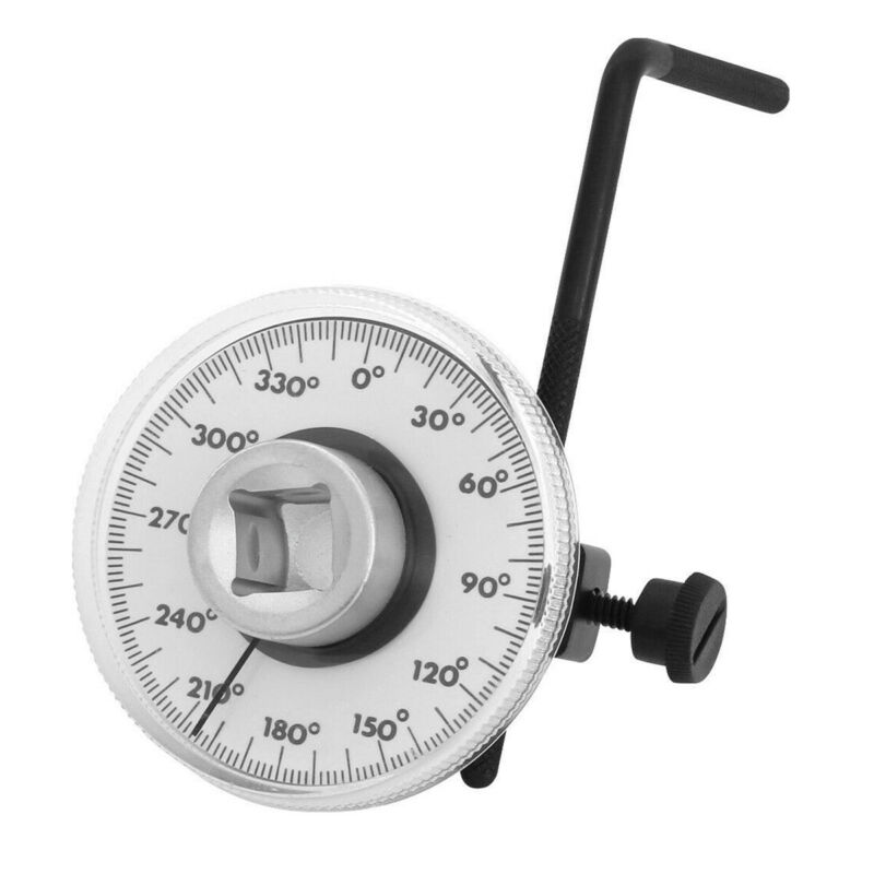 360 grader 1/2 " drev justerbar drejningsmoment vinkelmåler måler vinkel rotationsmåler værktøjsnøgle autoreparation kontrolmåler  sk1049