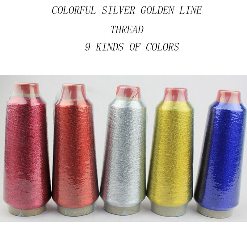 Rollo de hilo de seda dorado y plateado para costura pagoda, rollo de 150g, 3600m, para accesorios de costura de sastre 1190