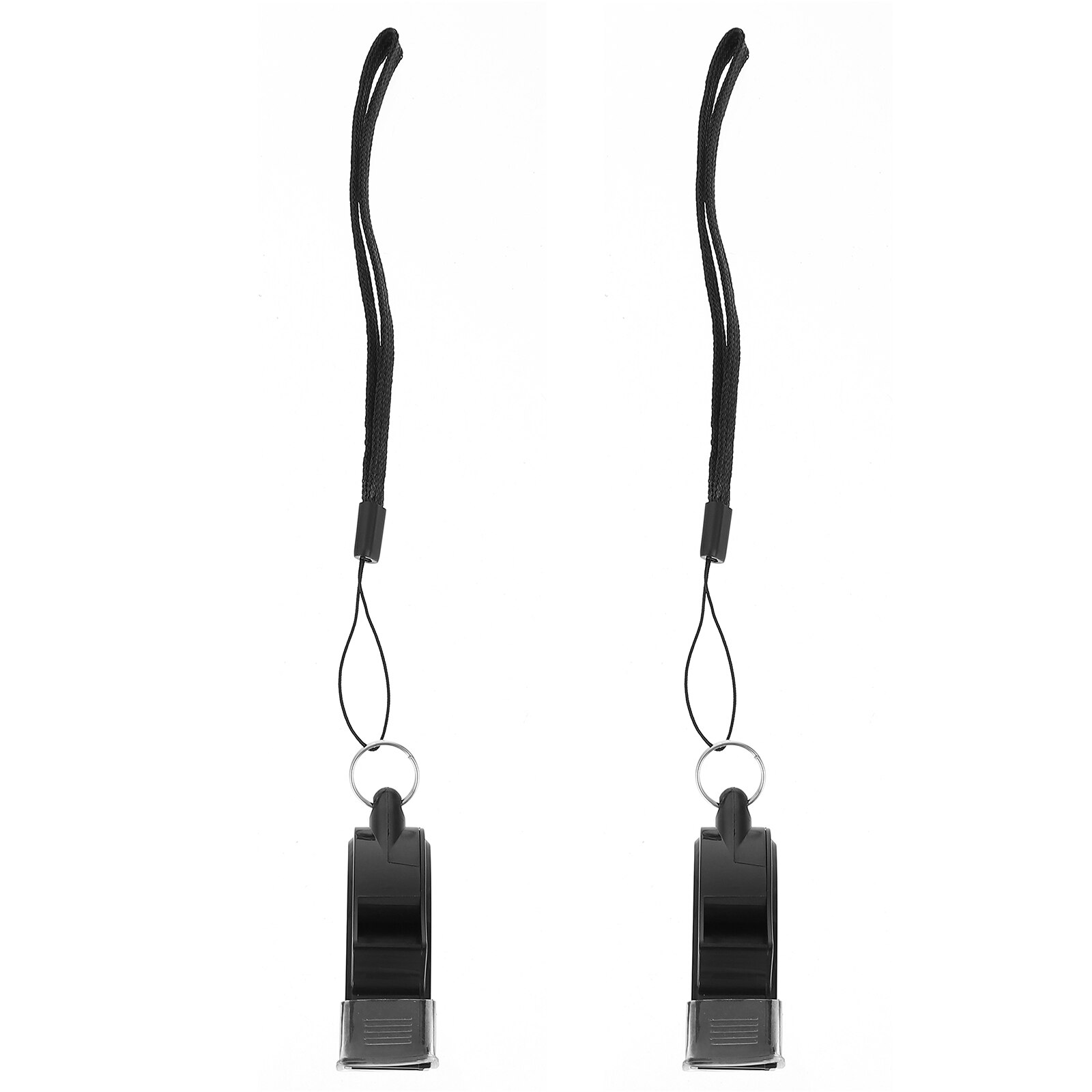 2Pcs Hanging Stainless Steel Whistles Sports Whistles Children Whistles